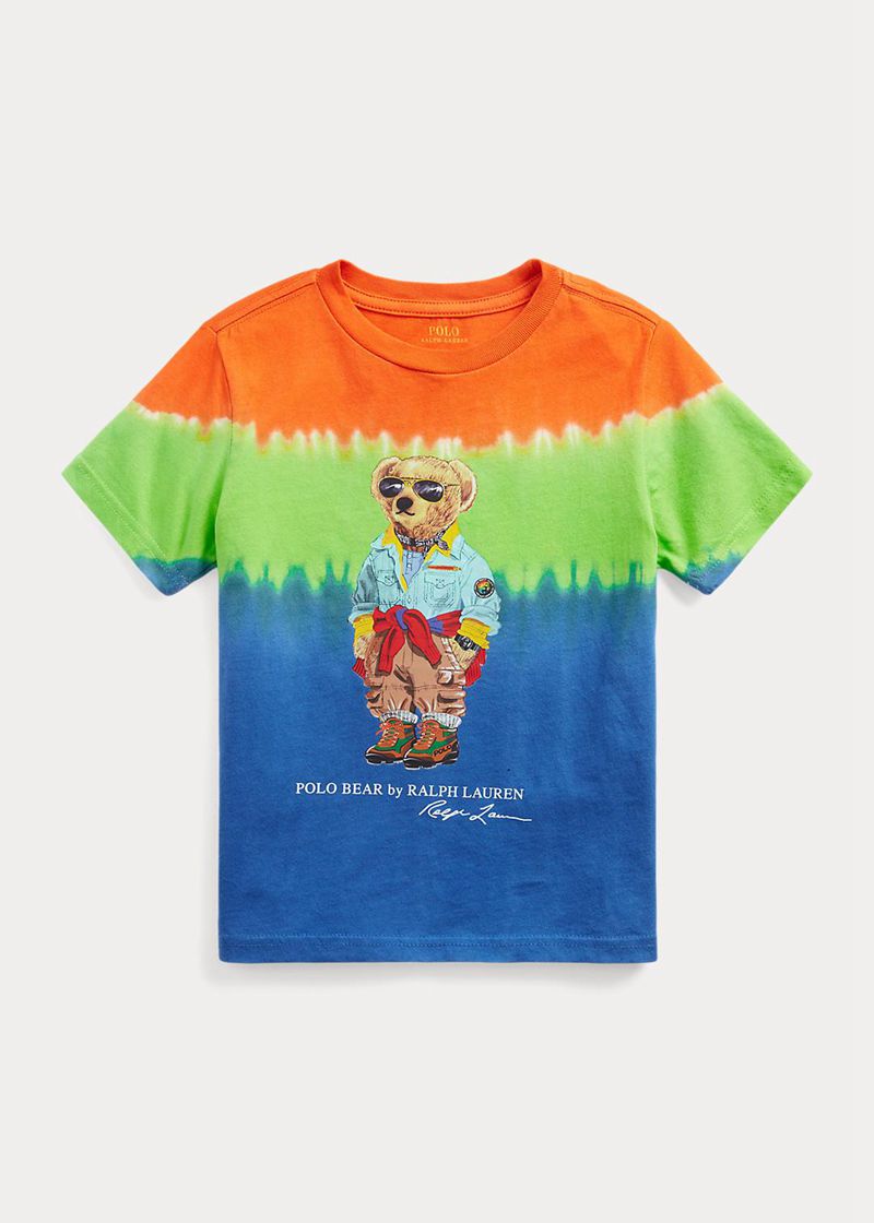 Camiseta Ralph Lauren Niño 1.5-6 Años Polo Bear Tie-Dye Cotton Jersey Chile Multicolor POQMX-0694